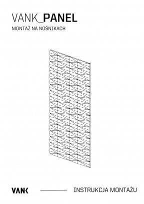 VANK PANEL Instrukcja montażu paneli na nośnikach